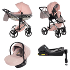 Rosa / 4 IN 1 (Inkluderar babyskydd + ISOFIX-bas)
