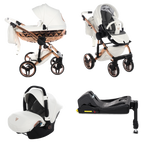 White & Copper / 4 IN 1 (Includes Car Seat + ISOFIX Base)