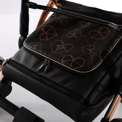 Junama Heart Black & Copper stroller
