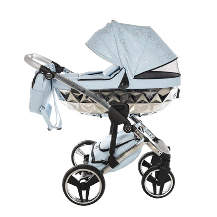 Junama Heart Blue & Silver stroller
