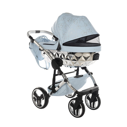 Junama Heart Blue & Silver stroller