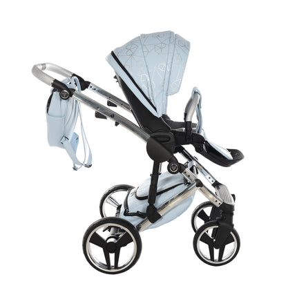 Junama Heart Blue & Silver stroller