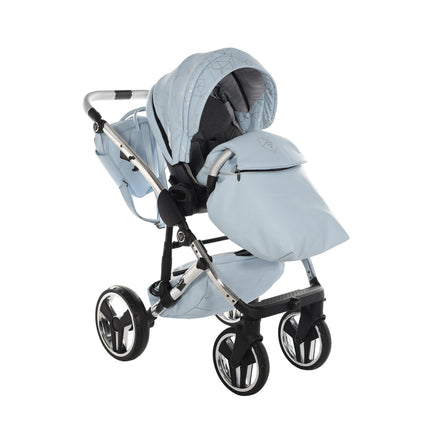 Junama Heart Blue & Silver stroller