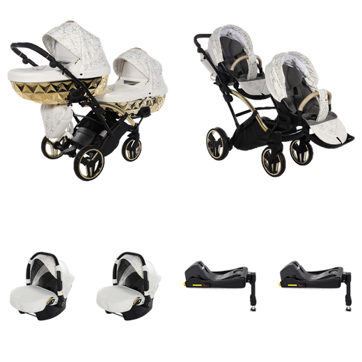 4 IN 1 (Inkluderar 2 babyskydd + 2 ISOFIX-baser)
