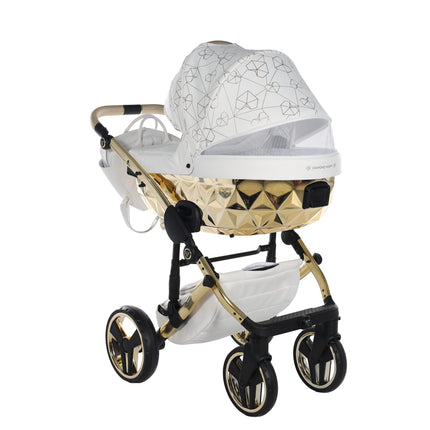 Junama Heart White & Gold stroller