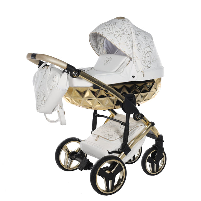 Junama Heart White & Gold stroller