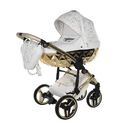 Junama Heart White & Gold stroller