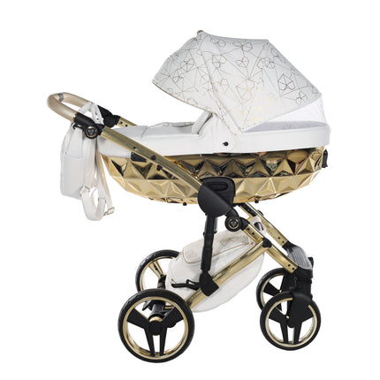 Junama Heart White & Gold stroller