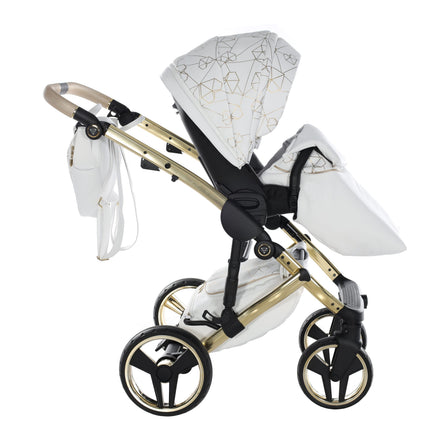 Junama Heart White & Gold stroller