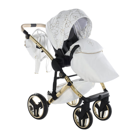 Junama Heart White & Gold stroller