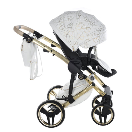 Junama Heart White & Gold stroller
