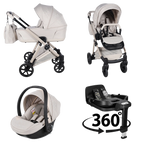Beige / 4 IN 1 (Includes Car Seat + 360° Rotating ISOFIX Base)
