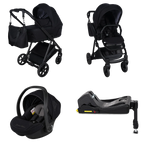 Black / 4 IN 1 (Includes Car Seat + ISOFIX Base)