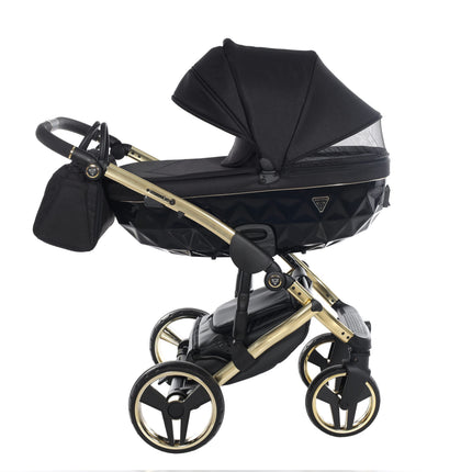 Junama Diamond S-Line Black & Gold stroller