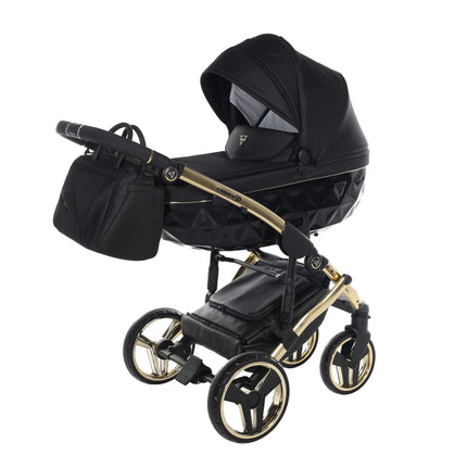 Junama Diamond S-Line Black & Gold stroller