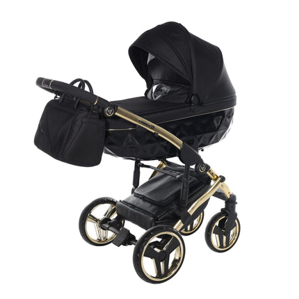 Junama Diamond S-Line Black & Gold stroller