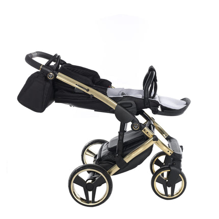 Junama Diamond S-Line Black & Gold stroller