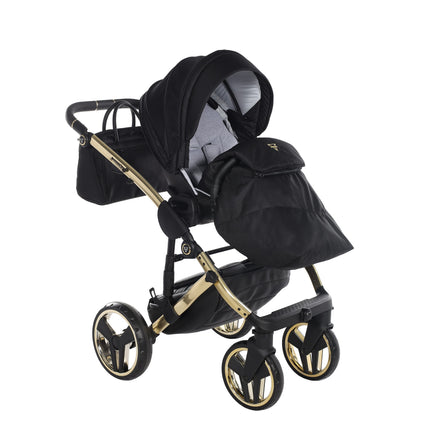 Junama Diamond S-Line Black & Gold stroller