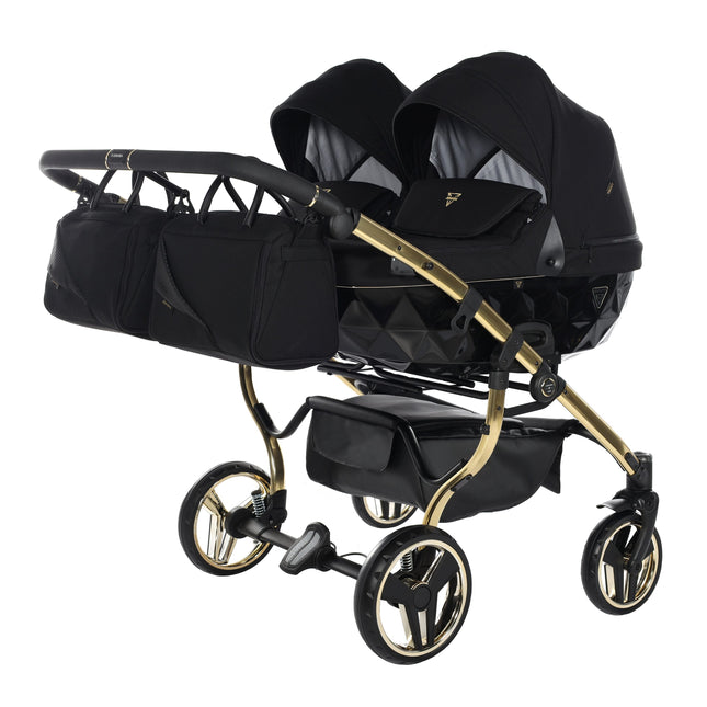 Junama S Line Duo Black side-by-side double stroller