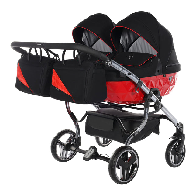Junama S Line Duo Red side-by-side double stroller