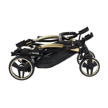 Junama S Line Duo Slim Preto, carrinho de bebé duplo tandem