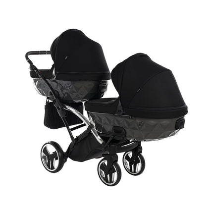 Junama S Line Duo Slim Cinzento em linha carrinho para gémeos
