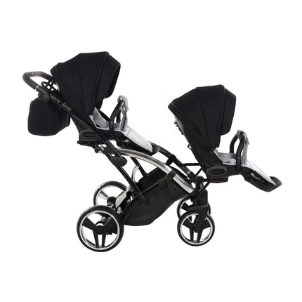 Junama S Line Duo Slim Cinzento em linha carrinho para gémeos