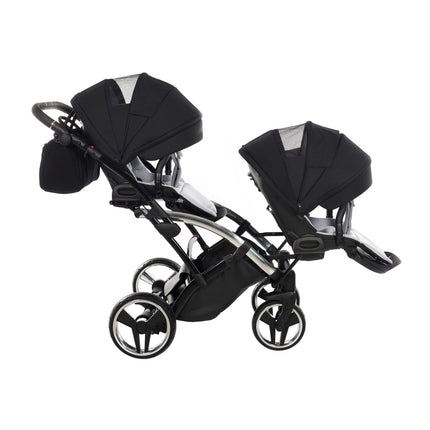 Junama S Line Duo Slim Cinzento em linha carrinho para gémeos