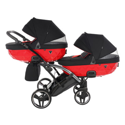 Junama S Line Duo Slim Vermelho em linha carrinho para gémeos