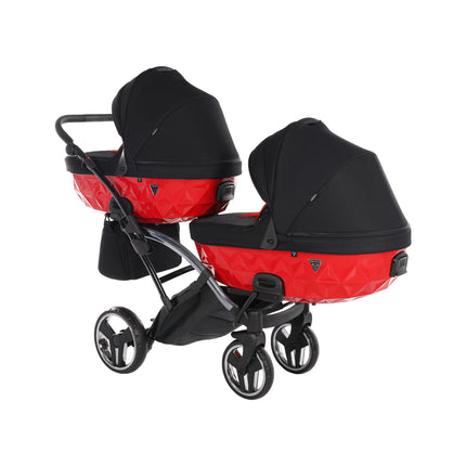 Junama S Line Duo Slim Vermelho em linha carrinho para gémeos
