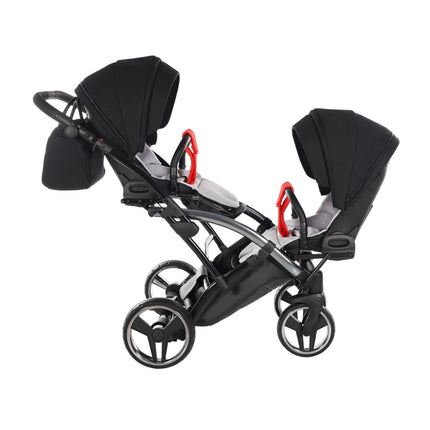 Junama S Line Duo Slim Vermelho em linha carrinho para gémeos