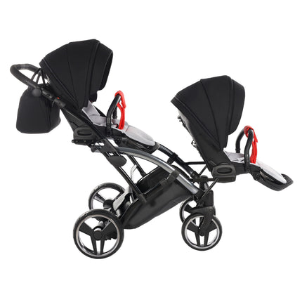 Junama S Line Duo Slim Vermelho em linha carrinho para gémeos