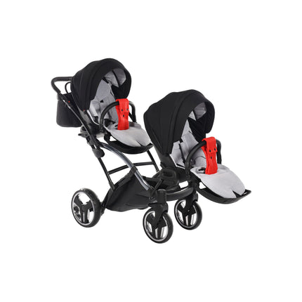Junama S Line Duo Slim Vermelho em linha carrinho para gémeos