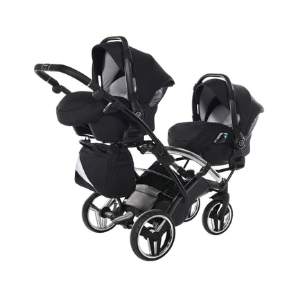 Junama S Line Duo Slim Branco, carrinho de bebé duplo tandem