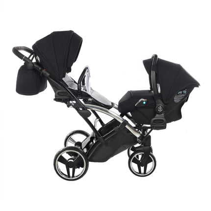 Junama S Line Duo Slim Branco, carrinho de bebé duplo tandem