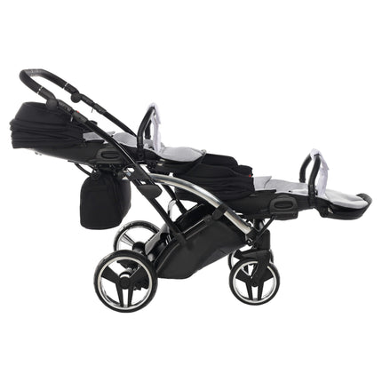 Junama S Line Duo Slim Branco, carrinho de bebé duplo tandem