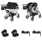 Wit / 4 IN 1 (Inclusief 2 autostoelen + 2 ISOFIX-bases)
