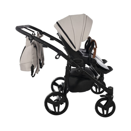 Junama Space Duo Beige side-by-side double stroller