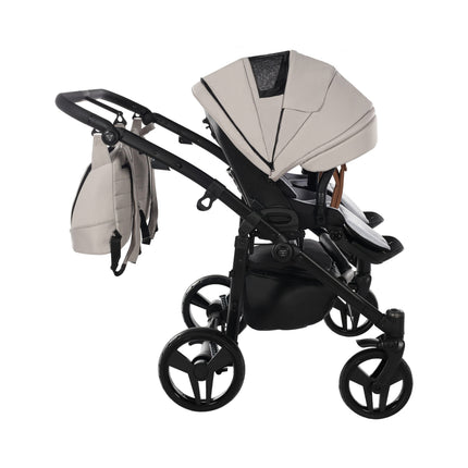 Junama Space Duo Beige side-by-side double stroller