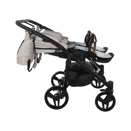 Junama Space Duo Beige side-by-side double stroller