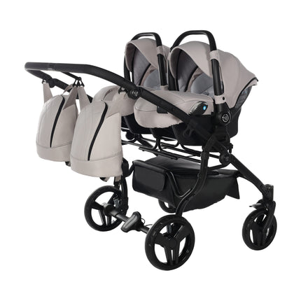 Junama Space Duo Beige side-by-side double stroller
