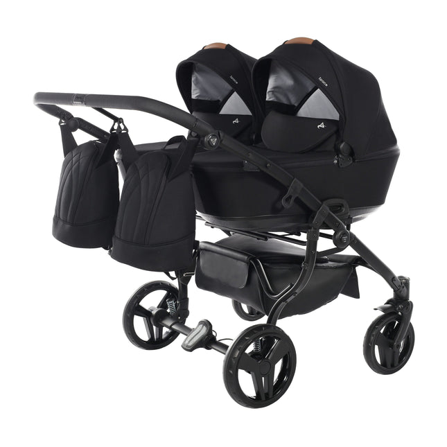 Junama Space Duo Black side-by-side double stroller