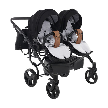 Junama Space Duo Black side-by-side double stroller
