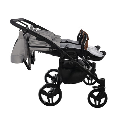 Junama Space Duo Gray side-by-side double stroller