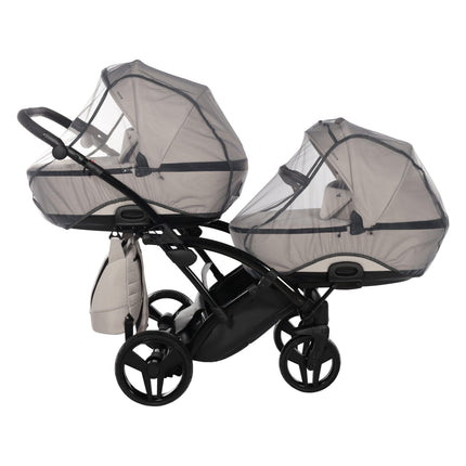 Junama Space Duo Slim Beige tandem double stroller