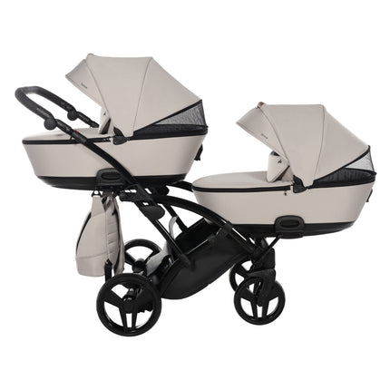 Junama Space Duo Slim Beige tandem double stroller