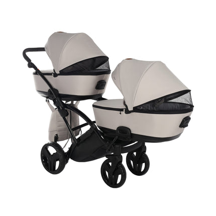 Junama Space Duo Slim Beige tandem double stroller