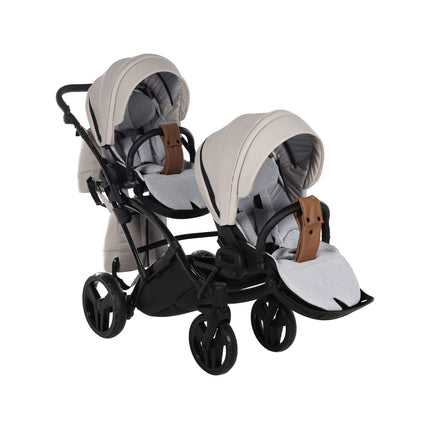 Junama Space Duo Slim Beige tandem double stroller