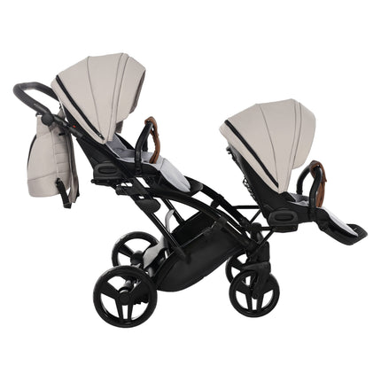 Junama Space Duo Slim Beige tandem double stroller