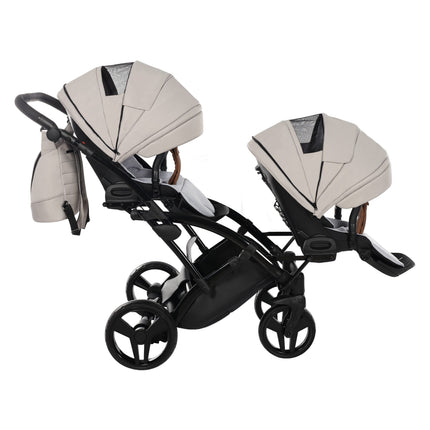 Junama Space Duo Slim Beige tandem double stroller